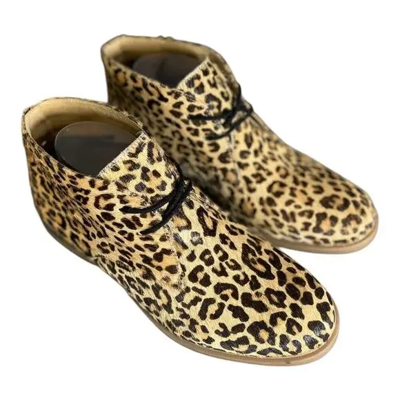 Hush Puppies Women’s Bailey Chukka Animal Print Calf Hair Boots Size-9 - Picture 8 of 9